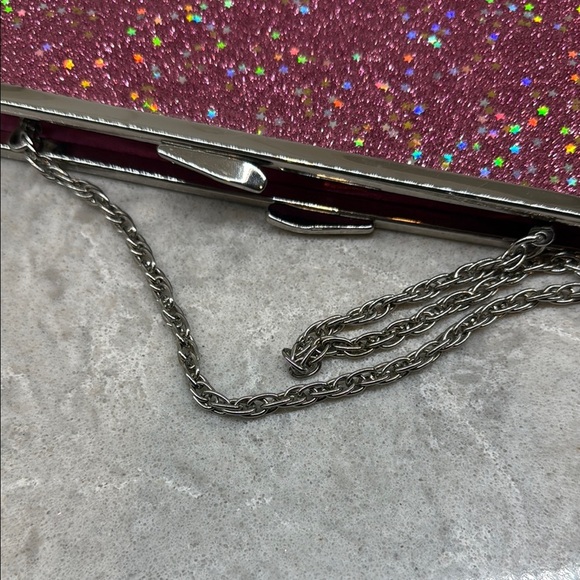 Quin’s Glittery Pink Clutch Bag - Picture 7 of 7